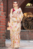 Organza Saree Rose Beige Organza Saree saree online