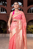 Organza Saree Rouge Pink Organza Saree saree online