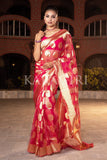 Organza Saree Ruby Pink Organza Saree saree online