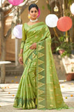 Organza Saree Sage Green Organza Saree saree online