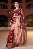 Organza Saree Scarlet Red Organza Saree saree online