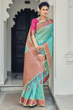 organza saree design'