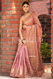 Organza Saree Taffy Pink Organza Saree saree online