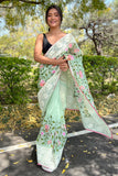 organza saree