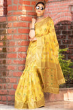 Organza Saree Vibrant Yellow Organza Saree saree online