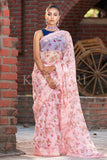 Organza Saree Vivid Pink Organza Saree saree online