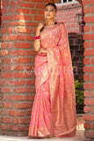 Organza Saree Watermelon Pink Organza Saree saree online