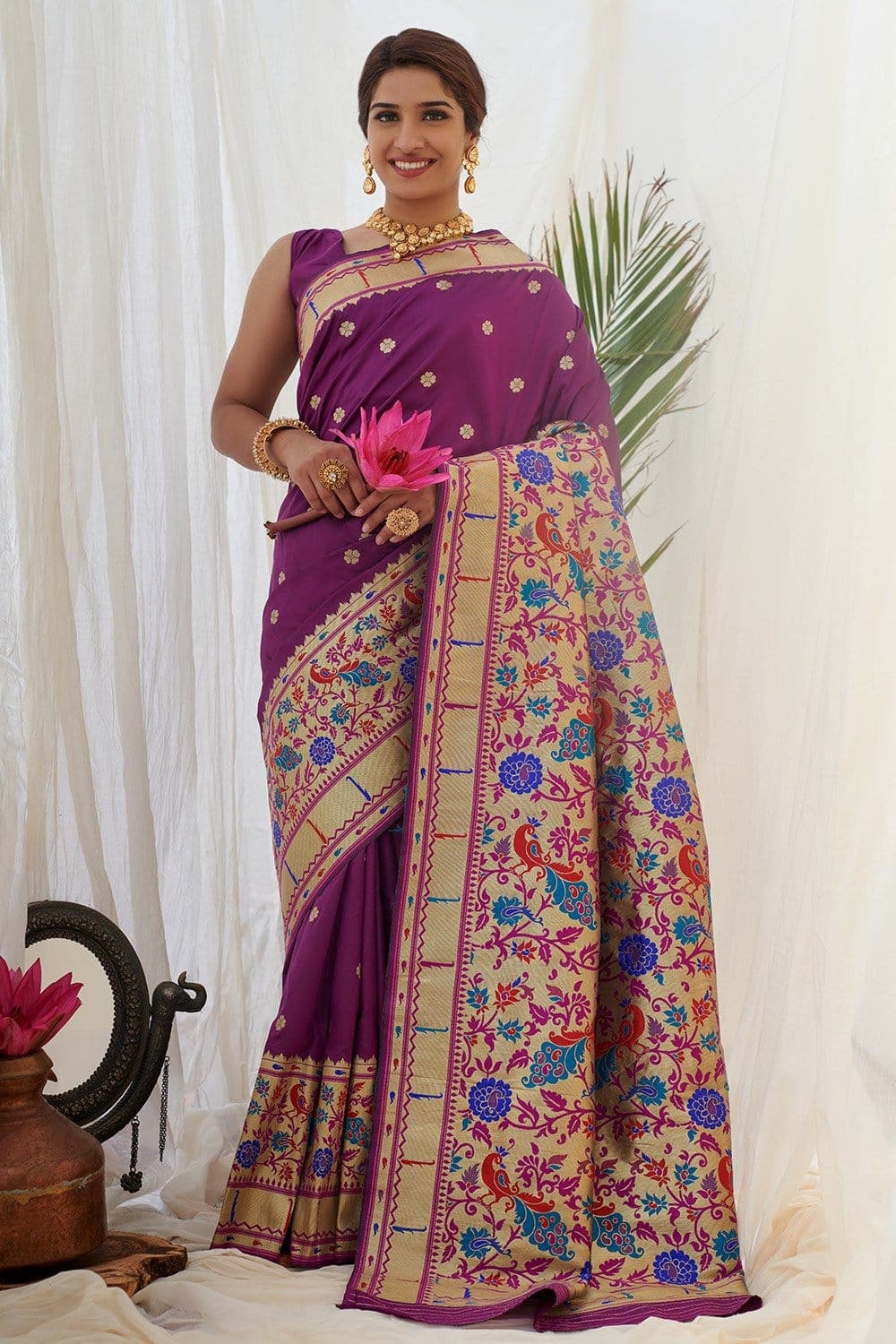 paithani silk saree colours