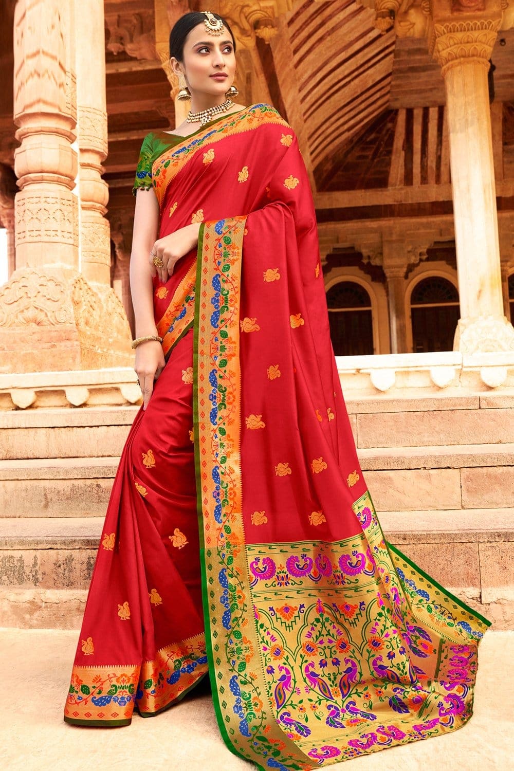 Bridal deals paithani saree