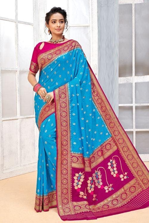 Buy Semi Silk Paithani Saree | Paithanistore