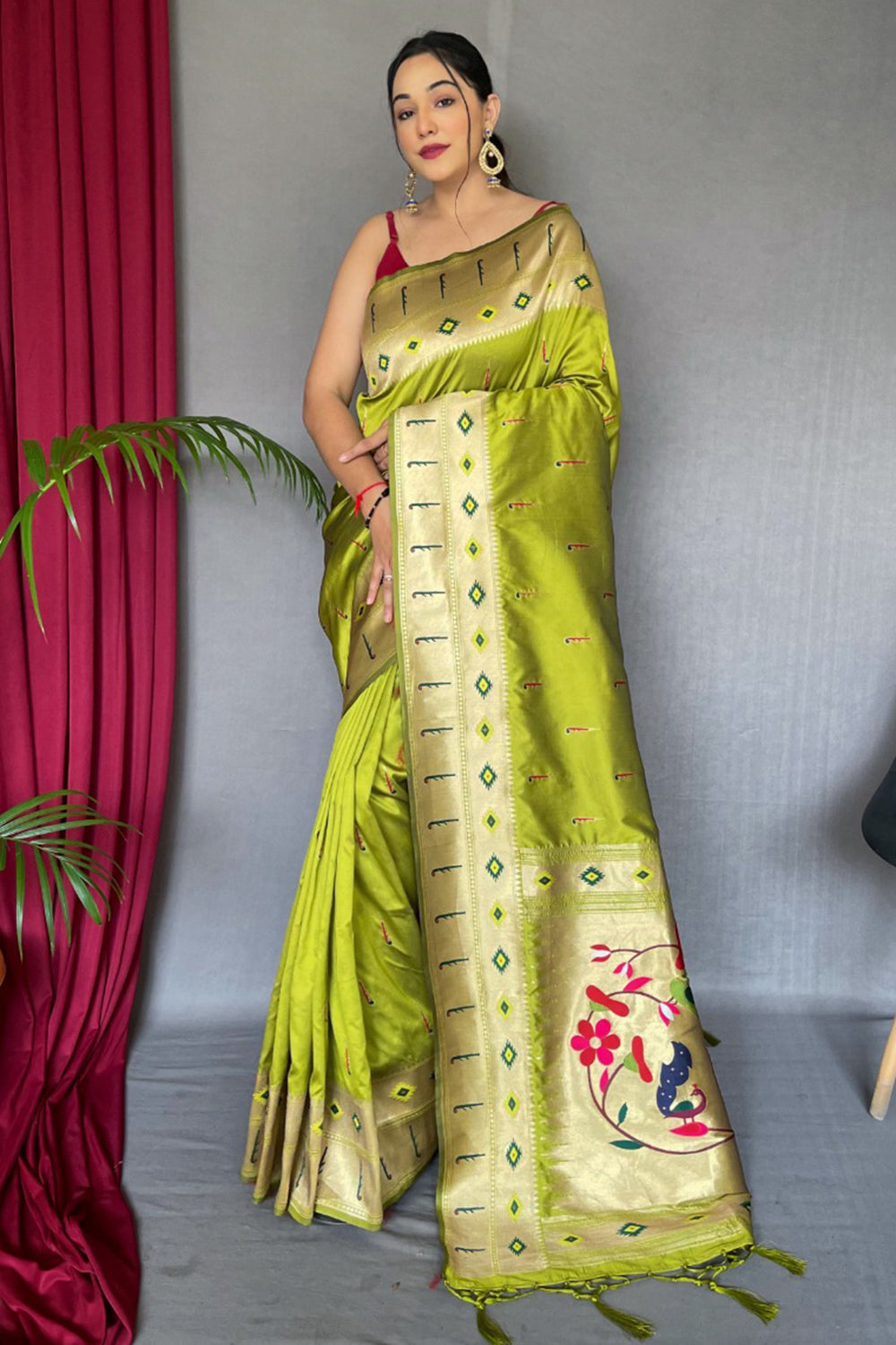 Sunshine Yellow Kani Silk Handloom Saree – Cherrypick