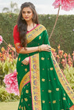 Fun Green Paithani Saree