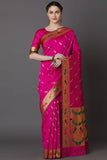 Paithani Saree Hot Pink Woven Paithani Saree saree online