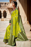 green paithani saree