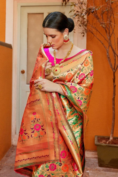 Multicolor Ladies Fancy Yeola Paithani Sarees at Best Price in Mumbai |  Siddhivinayak Enterprise