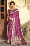 purple saree