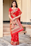 red paithani saree