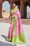 pink paithani saree