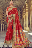 red patola saree