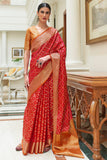 red patola saree