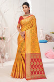 yellow patola saree