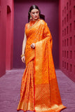 Patola Saree Exclusive Marigold Orange Patola Saree saree online