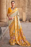 yellow saree