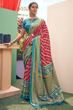 pink patola saree