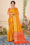 yellow patola saree