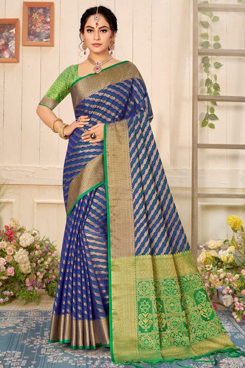 blue patola saree