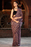 Patola Saree Pecan Brown Patola Saree saree online