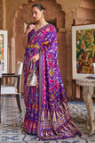 purple patola saree