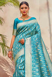 Patola Saree Sapphire Blue Zari Woven Patola Saree saree online