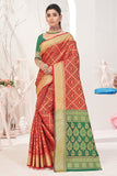 red patola saree