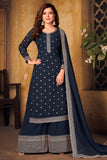 blue salwar suit