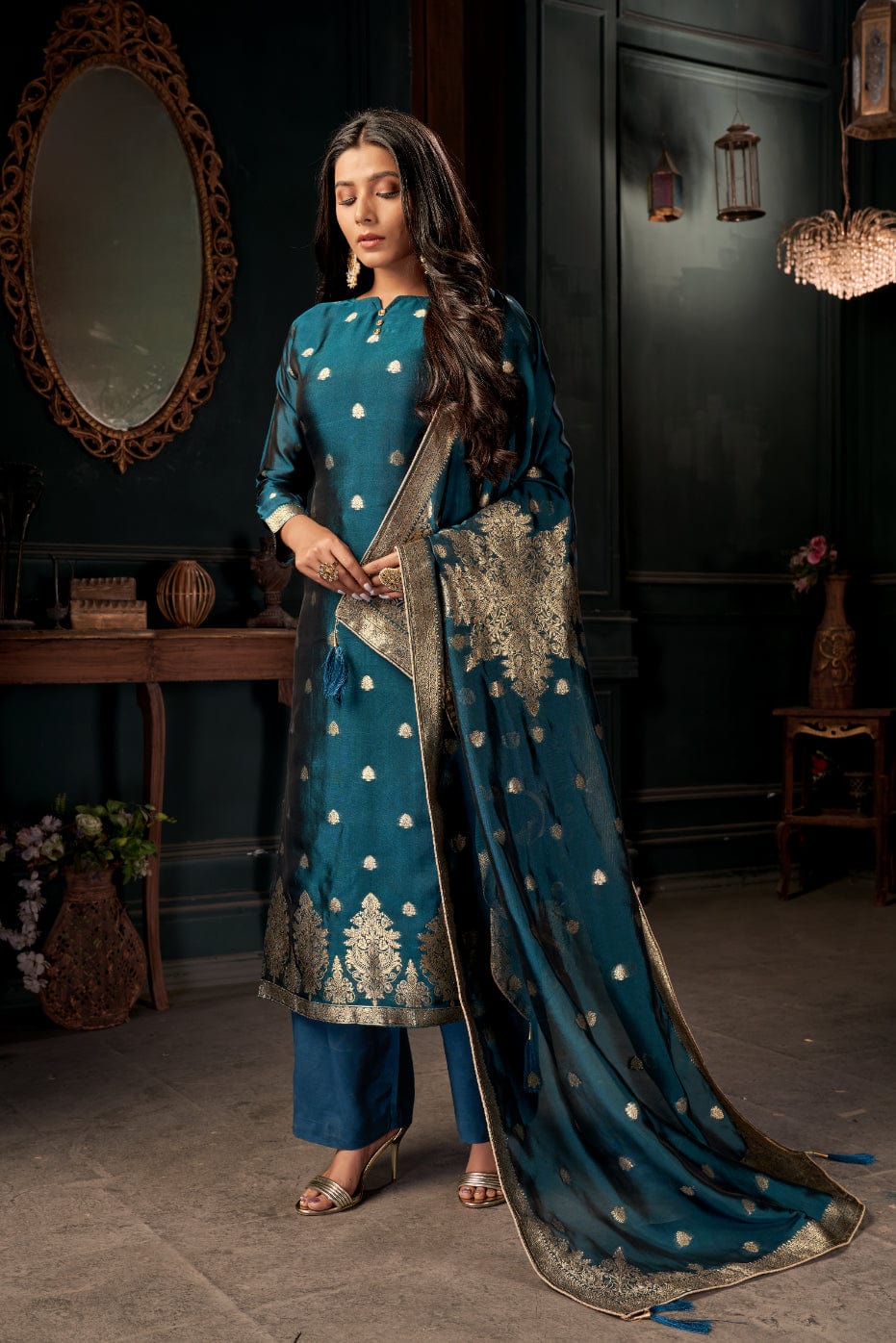 Sarees | Sherwani | Salwar Suits | Kurti | Lehenga | Designer Gown |Tuxedos  | Samyakk. - Samyakk Collection - Medium