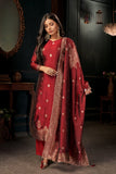 Cherry Red Salwar Suit