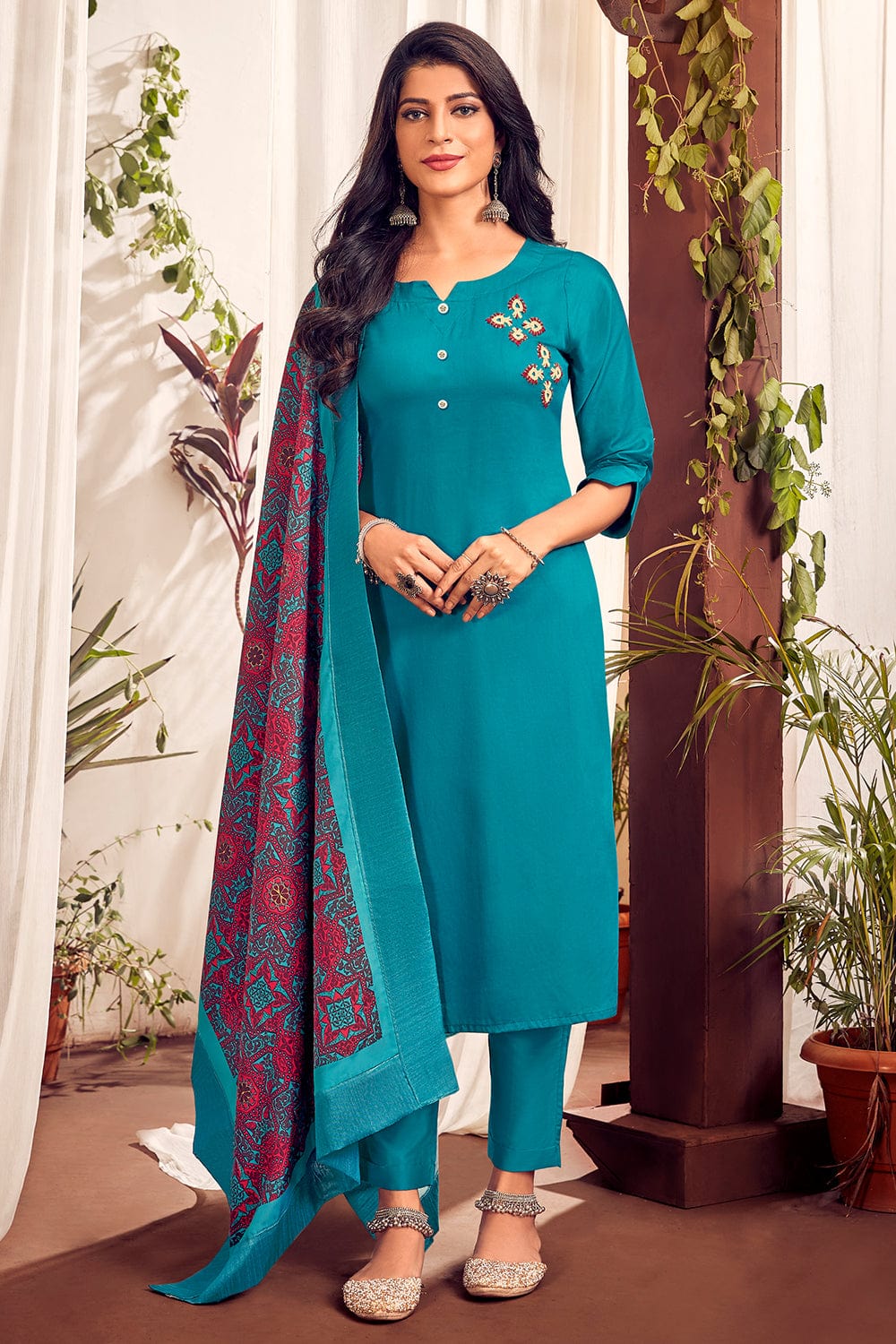 blue salwar suit