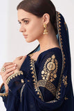 Salwar Suit Denim Blue Unstitched Salwar Suit saree online