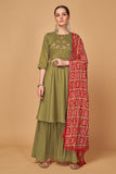 green salwar suit