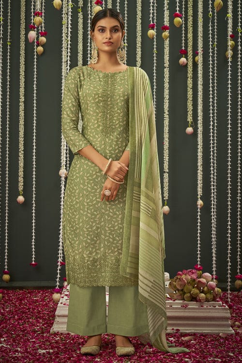 green salwar suit