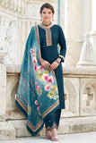 blue salwar suit