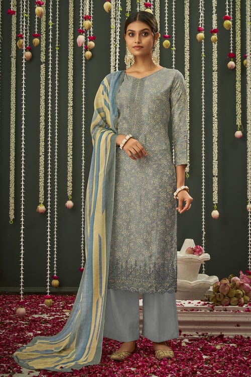 grey salwar suit