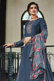 Slate Grey Salwar Suit