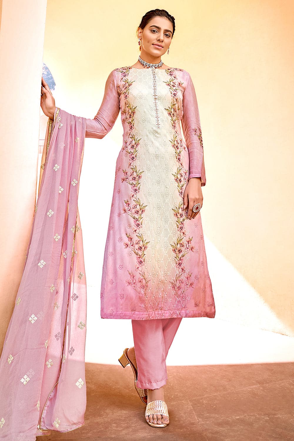 pink salwar suit