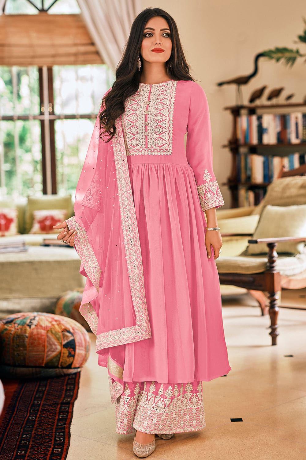 Plazo hot sale salwar suit