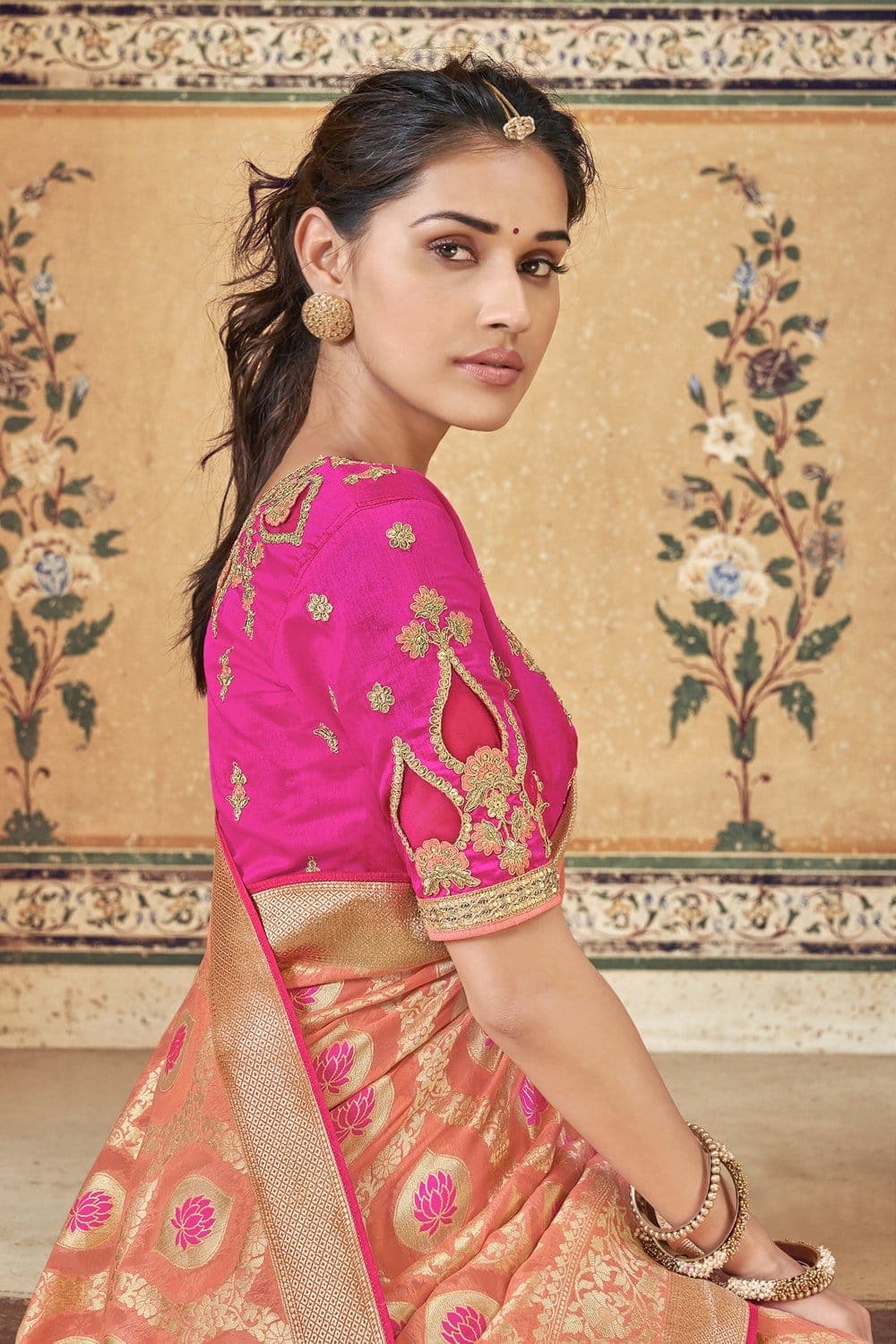 Shop Black Georgette Banarasi Sari Online in USA with Silver Zari Border –  Pure Elegance