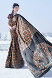 Satin Crepe Multi Color Fun - From Winter Ivy saree online