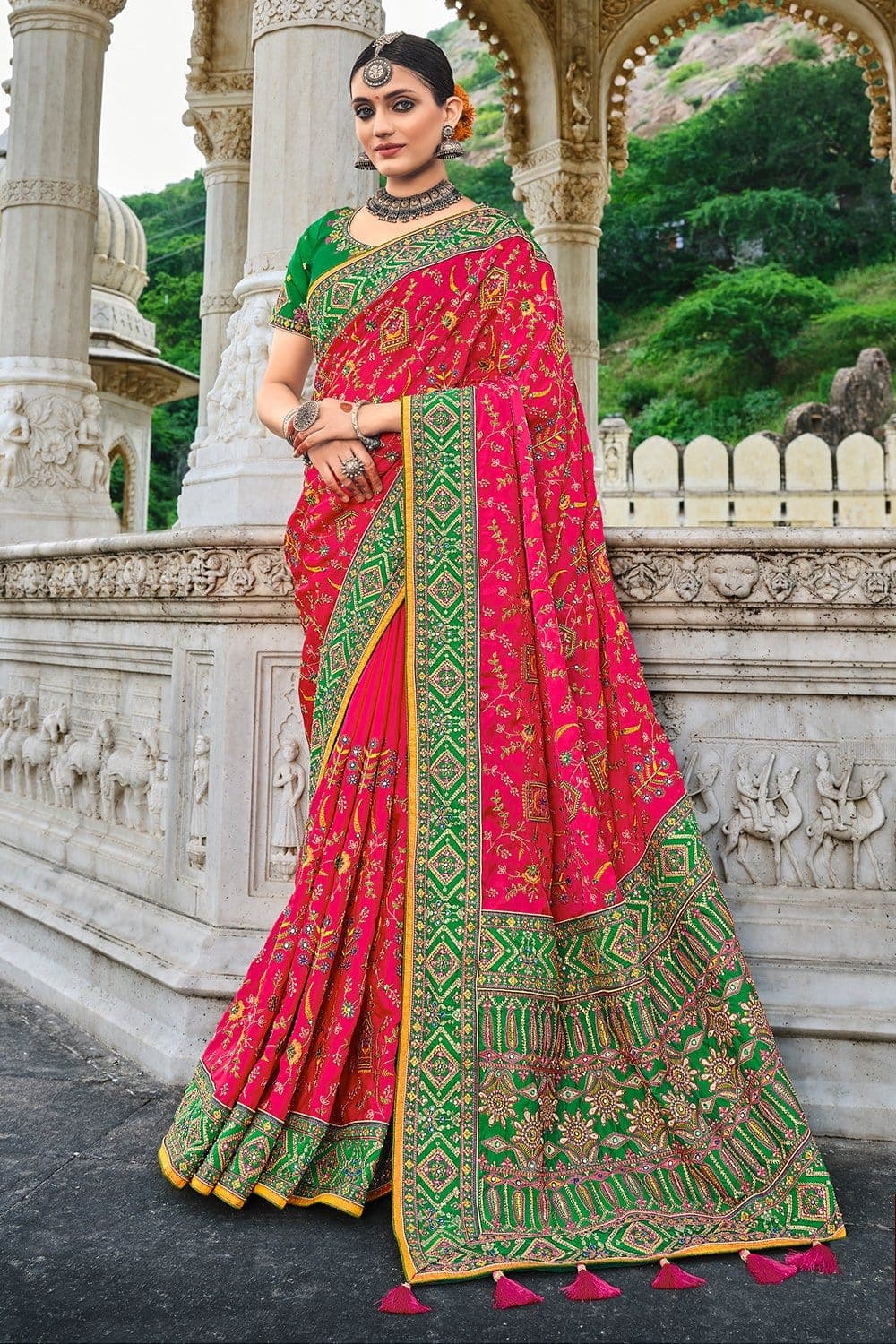 satin sarees