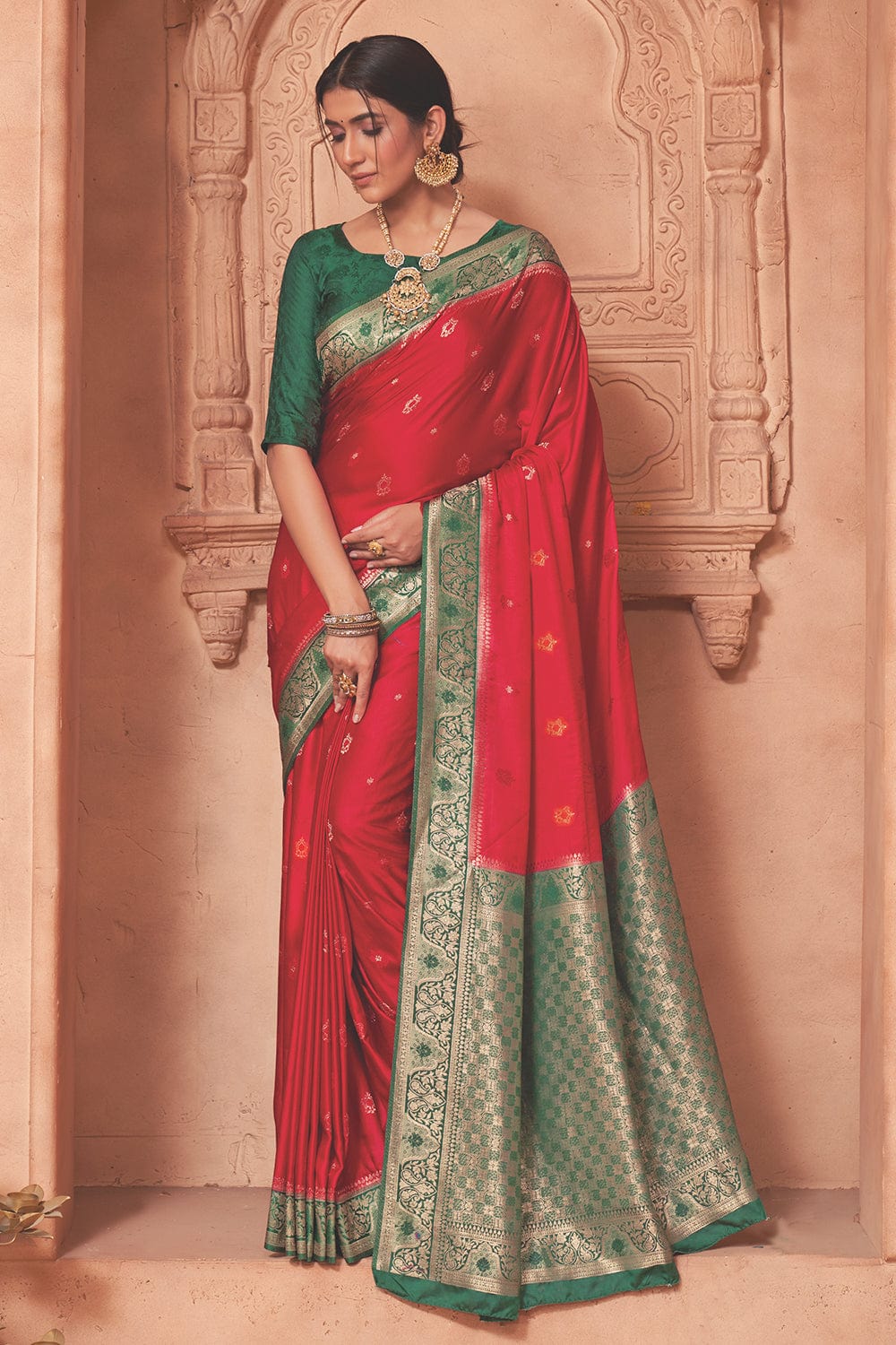 satin silk saree